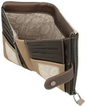 flexible Geldtasche Prägung beige braun Anekke Muse Bloom