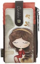 Anekke Kartenbörse Muse bestickt aufklappbar Print