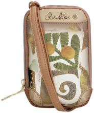 Handytasche Anekke Amphora grün Muse bestickt Metallic abstrakt