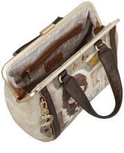 Kurzgrifftasche Anekke Muse Arzttasche beige taupe bestickt Griechenland