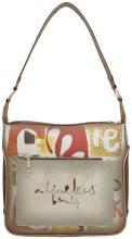 Anekke Umhängetasche MUSE Beige mit Print