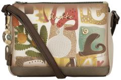 Schultertasche Anekke Muse Amphora bestickt farbenfroh dreigeteilt