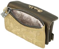 Geldtasche Anekke bronze Muse dunkelbunt Amphora Überschlag Stepp