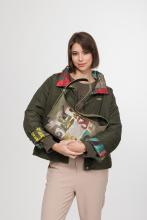 Hobotasche Anekke Amphora Griechenland olivgrün Ziernieten bronze Metallic