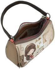 Anekke kompakte Damenhandtasche taupe Muse Print beige
