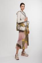 Anekke kompakte Damenhandtasche taupe Muse Print beige