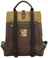 außergewöhnlicher Citybackpack Anekke Muse Bloom beige braun