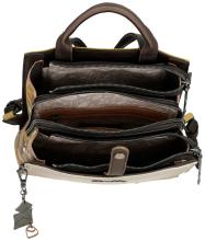 außergewöhnlicher Citybackpack Anekke Muse Bloom beige braun