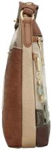 Anekke Muse Beuteltasche Print braun beige bestickt