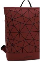 Suri Frey Sports urbaner Backpack asymmetische Muster Bordeaux