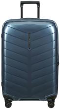 Reisekoffer dunkelblau Samonite Attrix Spinner M 67cm Steel Blue