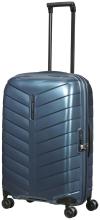 Reisekoffer dunkelblau Samonite Attrix Spinner M 67cm Steel Blue