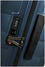 Reisekoffer dunkelblau Samonite Attrix Spinner M 67cm Steel Blue