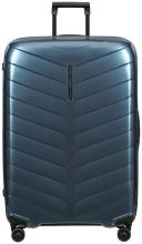 großer Urlaubskoffer Samsonite Attrix Spinner XL 81cm dunkelblau Steel Blue