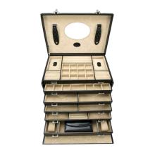 2. Wahl Schmuckkoffer Windrose Merino schwarz