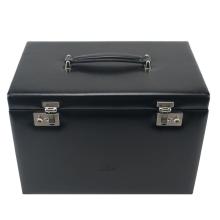 2. Wahl Schmuckkoffer Windrose Merino schwarz