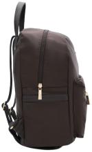 Rucksack L.Credi dunkelbraun Alena strukturiert Nylon vegan