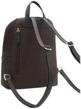 Rucksack L.Credi dunkelbraun Alena strukturiert Nylon vegan