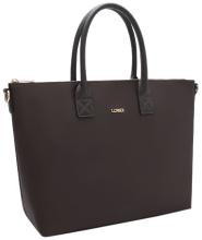 Shoppertasche geräumig L.Credi dunkelbraun Pura Chocolate