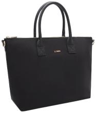 L.Credi Damentasche klassisch schwarz Nylon Pura vegan