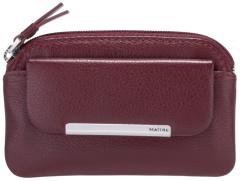 Maitre Belg Sigwulf Schlüsseltäschchen dark red genarbtes Leder