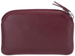 Maitre Belg Sigwulf Schlüsseltäschchen dark red genarbtes Leder