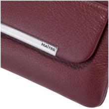 Maitre Belg Sigwulf Schlüsseltäschchen dark red genarbtes Leder