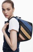 Trapeztasche Desigual Munich bunt Quebec Whipstitch Patch