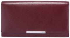 Maitre Diedburg Longbörse mit Überschlag Belg Leder dark red