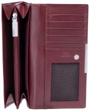 Maitre Diedburg Longbörse mit Überschlag Belg Leder dark red