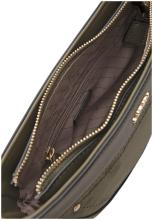 Halbmondtasche L.Credi forest Velours grün Palmira