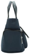 dunkelblaue L.Credi Nylontasche Materialmix Odeta Marine