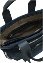 dunkelblaue L.Credi Nylontasche Materialmix Odeta Marine