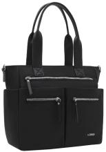 L.Credi Nylon Handtasche leicht Odeta schwarz