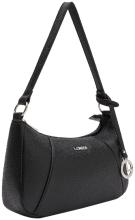 schmale Crossovertasche L.Credi Michaela schwarz klassisch