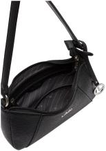 schmale Crossovertasche L.Credi Michaela schwarz klassisch