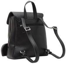 L.Credi Daypack schwarz Ninina klassisch Überschlag Etui