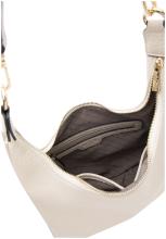 Beuteltasche schmal L.Credi creme Parmida genarbt 