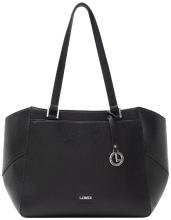 geräumige Henkeltasche L.Credi schwarz Büro klassisch Patricia Lederimitat