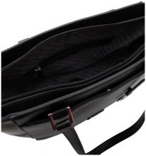 geräumige Henkeltasche L.Credi schwarz Büro klassisch Patricia Lederimitat