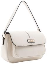 Überschlagtasche L.Credi kompakt Patricia creme Kontrast vegan