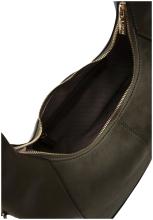 außergewöhnliche Beuteltasche L.Credi grün Palmira Velours