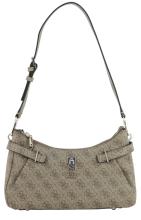 Hobo Tasche schwarz grau Logoprint Guess Yesba Coal Logo