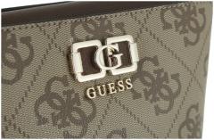 Umhängetasche schwarz grau Guess Karnilla Coal Logo