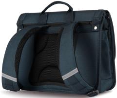 Cabaia Schulranzen Plougastel Medium Erdbeeren dunkelblau Reflektor