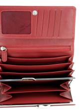 Golden Head Polo Damen Lederbörse mit Überschlag Rot RFID