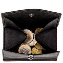 SecWal Wiener Schachtel mit Alu Kartenschieber Lederetui schwarz