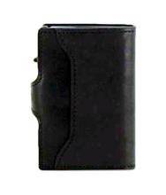 Tony Perotti Cardprotector Black Leder Italien Alukern