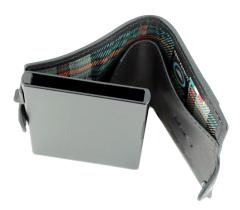 Tony Perotti Cardprotector Black Leder Italien Alukern