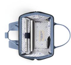 Medium Outdoorrucksack Cabaia Adventurer blau Davos schimmernd Molle